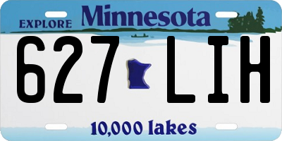 MN license plate 627LIH