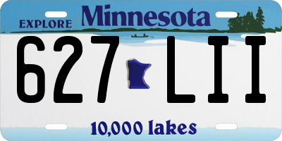 MN license plate 627LII