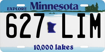 MN license plate 627LIM