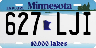 MN license plate 627LJI