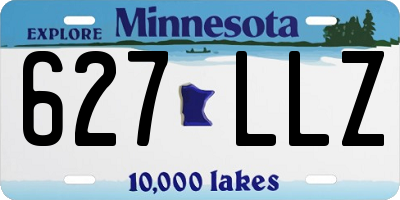 MN license plate 627LLZ