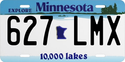 MN license plate 627LMX