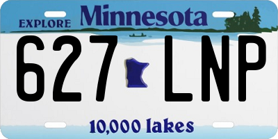 MN license plate 627LNP