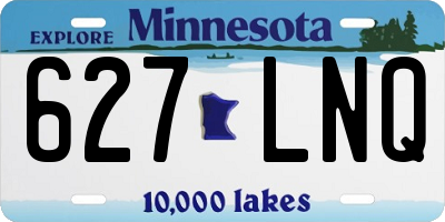MN license plate 627LNQ