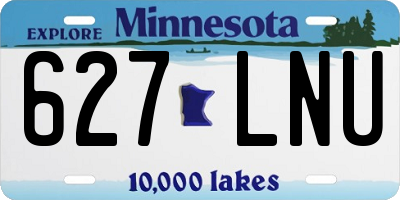 MN license plate 627LNU
