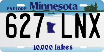 MN license plate 627LNX