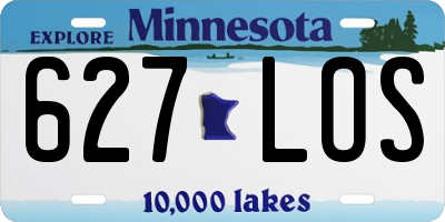 MN license plate 627LOS