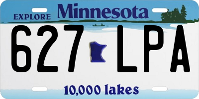 MN license plate 627LPA