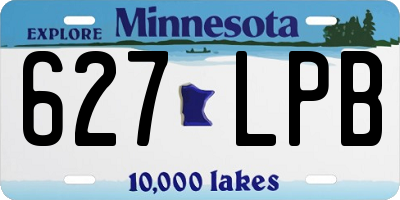 MN license plate 627LPB