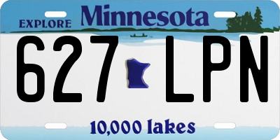 MN license plate 627LPN