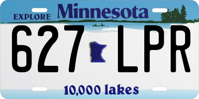 MN license plate 627LPR