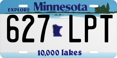 MN license plate 627LPT