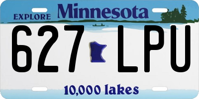 MN license plate 627LPU