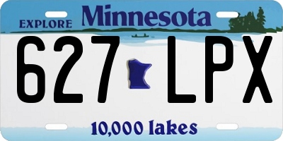 MN license plate 627LPX