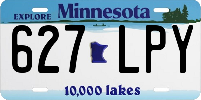 MN license plate 627LPY