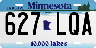 MN license plate 627LQA