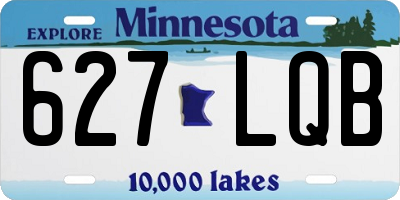 MN license plate 627LQB