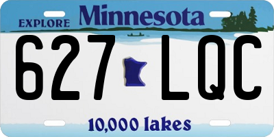 MN license plate 627LQC