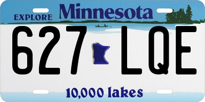 MN license plate 627LQE