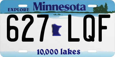 MN license plate 627LQF