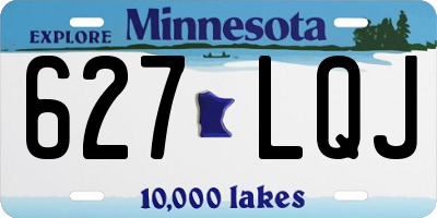 MN license plate 627LQJ
