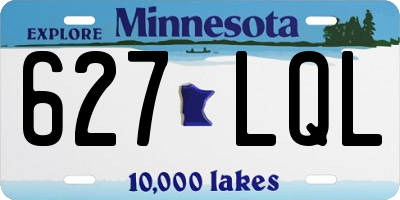 MN license plate 627LQL