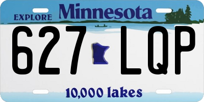 MN license plate 627LQP