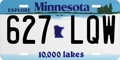 MN license plate 627LQW