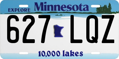 MN license plate 627LQZ