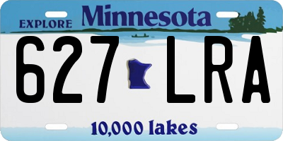 MN license plate 627LRA