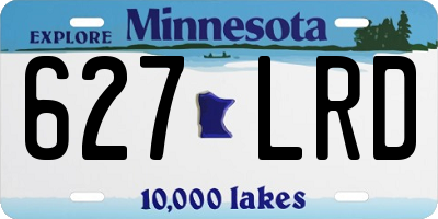 MN license plate 627LRD