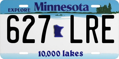 MN license plate 627LRE