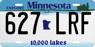 MN license plate 627LRF