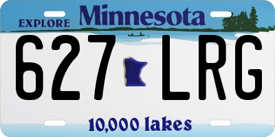 MN license plate 627LRG