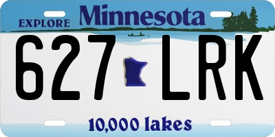 MN license plate 627LRK