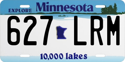 MN license plate 627LRM