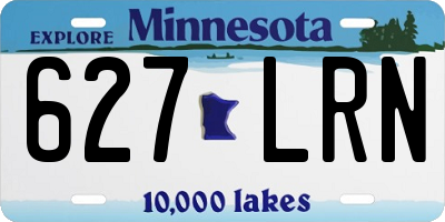 MN license plate 627LRN