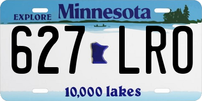 MN license plate 627LRO