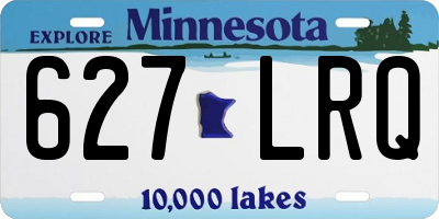 MN license plate 627LRQ