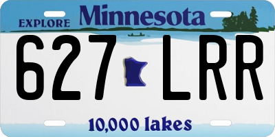 MN license plate 627LRR