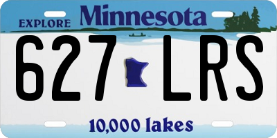 MN license plate 627LRS