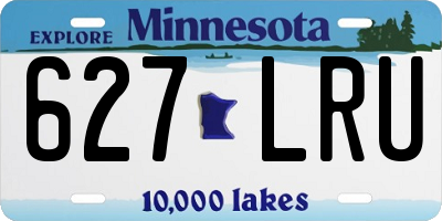 MN license plate 627LRU