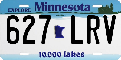 MN license plate 627LRV