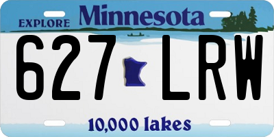 MN license plate 627LRW