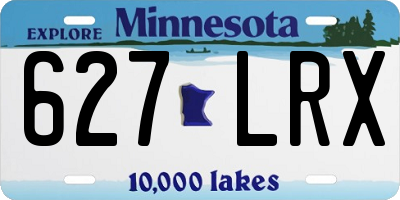 MN license plate 627LRX