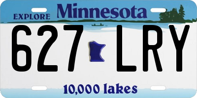 MN license plate 627LRY