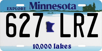 MN license plate 627LRZ