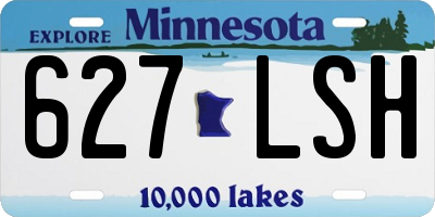 MN license plate 627LSH