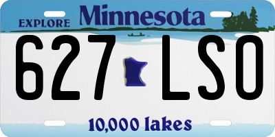 MN license plate 627LSO