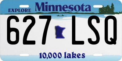 MN license plate 627LSQ